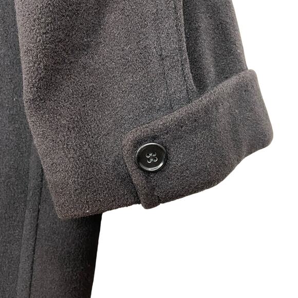 Vintage Khayam Men's 100% Cashmere 3 Front Button Trench Coat Size 50 - Picture 5 of 11